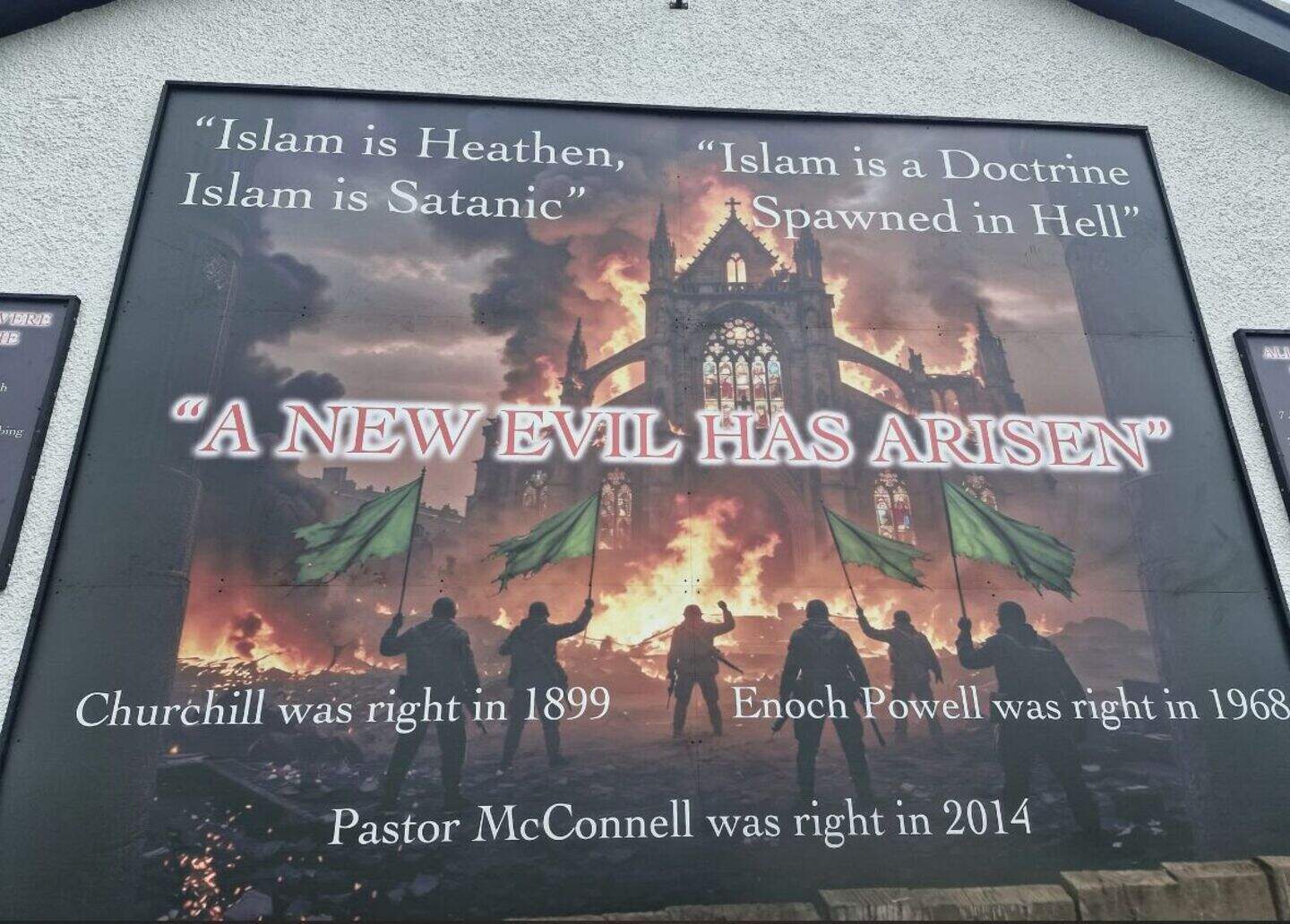 Anti-Islam mural in Newtownabbey being treated as ‘hate incident’